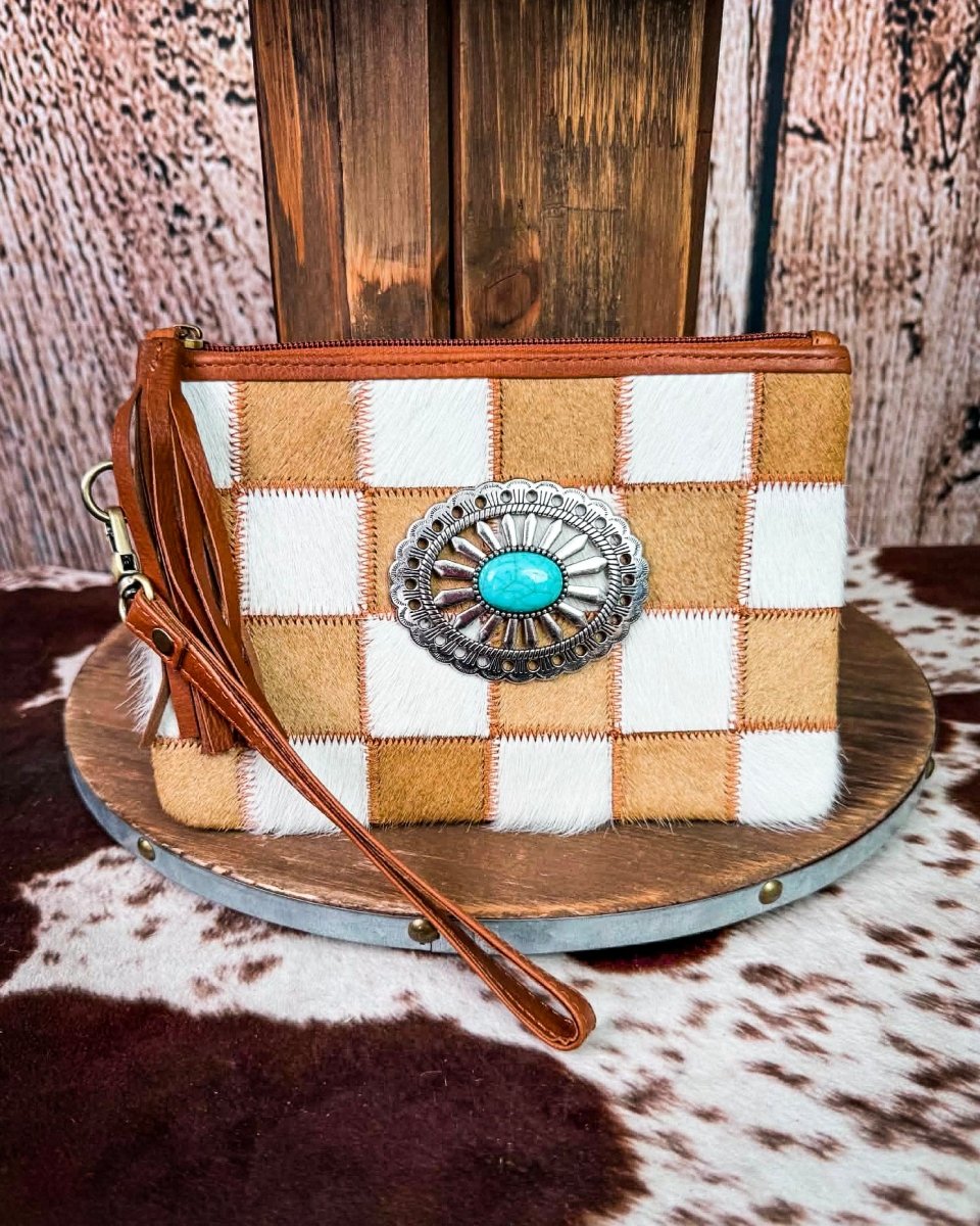 Honey Creek Checkered Pouch by Countryside Co.