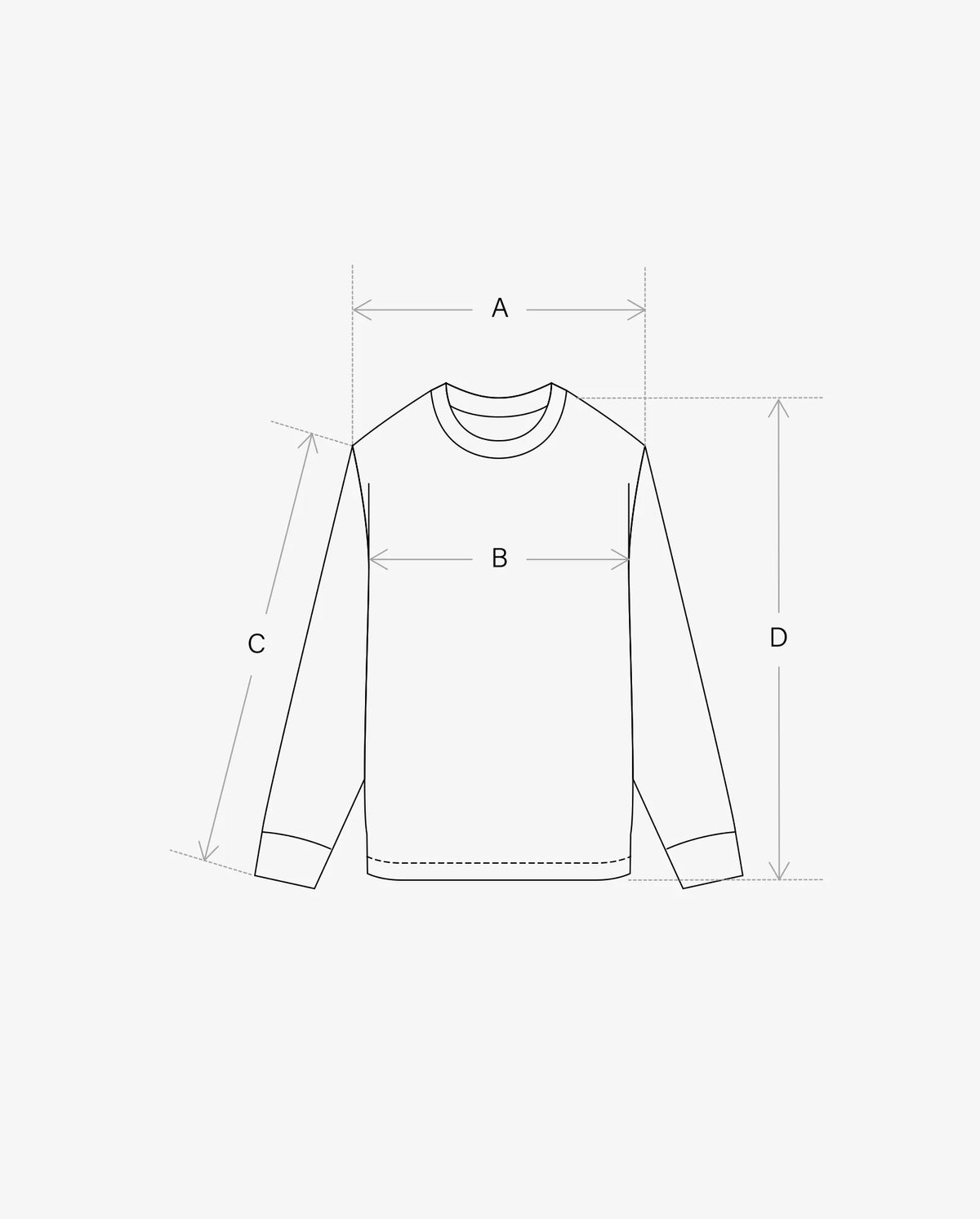 Loopwheel Crewneck Sweatshirt / Black