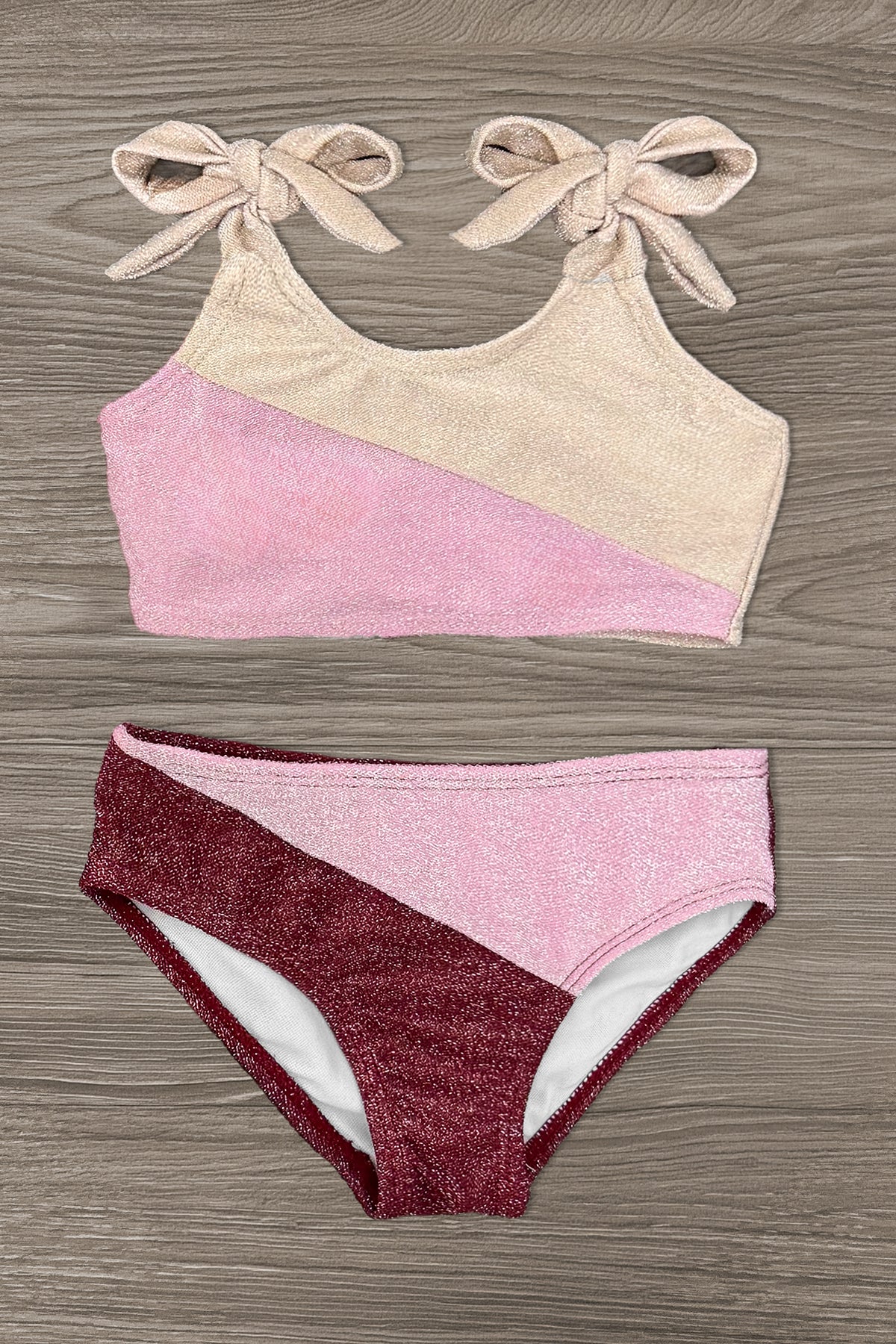 Mom & Me - Glitter Colorblock Bikini