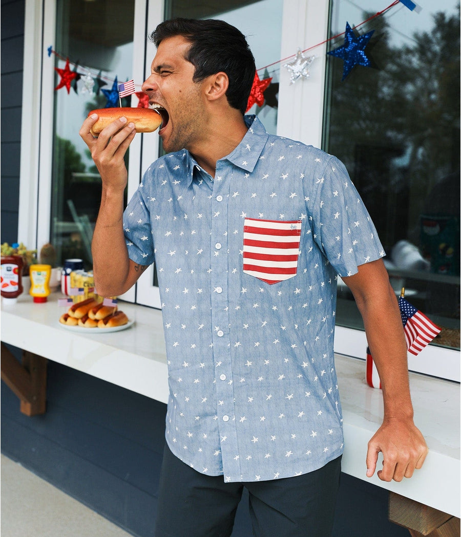 Men's American Pride Button Down Shirt
