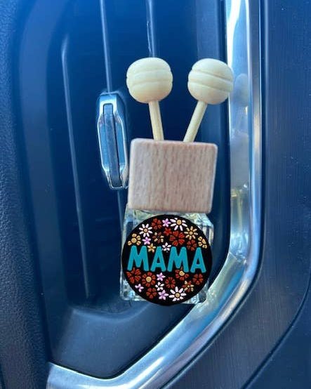 Mama Floral Vent Clip Car Diffuser in Pink Sugar Berry