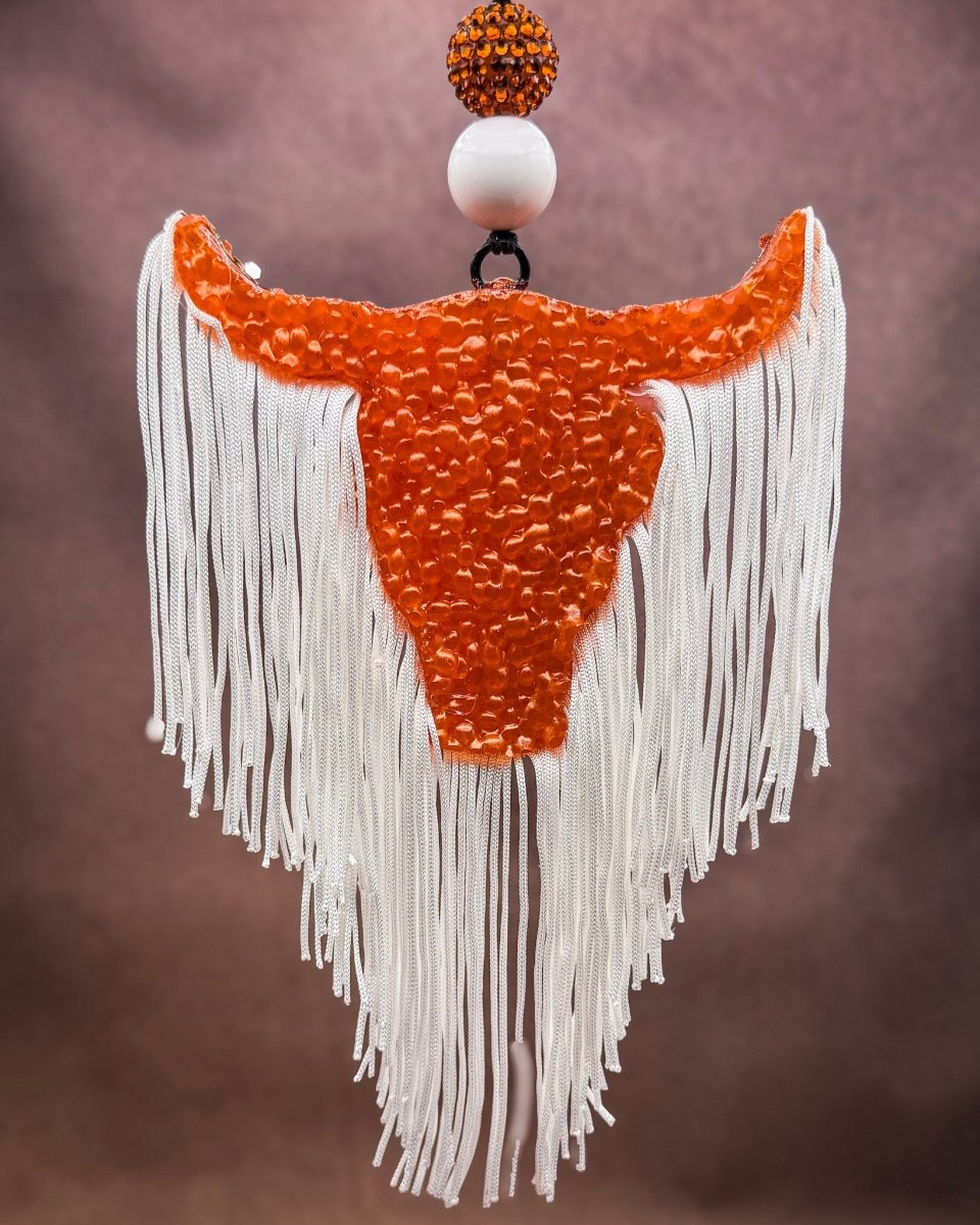 Maple Whip Bull Skull Car Freshie in White Pumpkin Maple Crunch