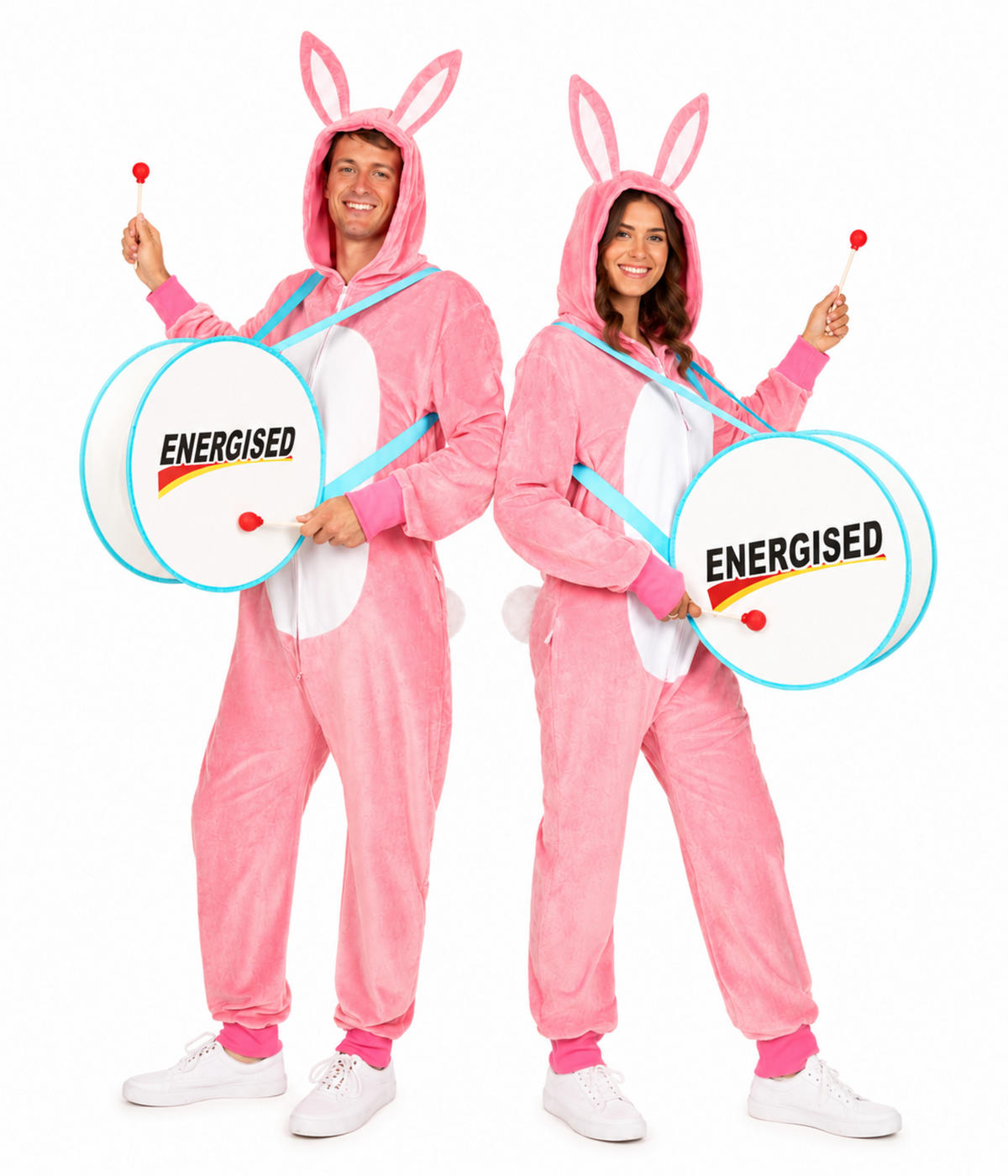 Matching Energetic Bunny Couples Costumes
