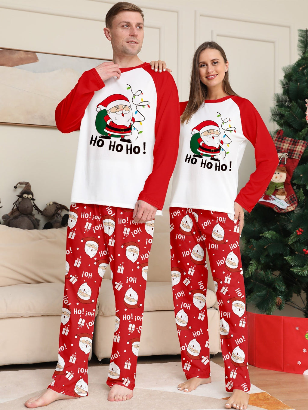 Holiday Christmas Deer Matching Family Christmas Pajamas | Adults, Kids & Dog Pajamas