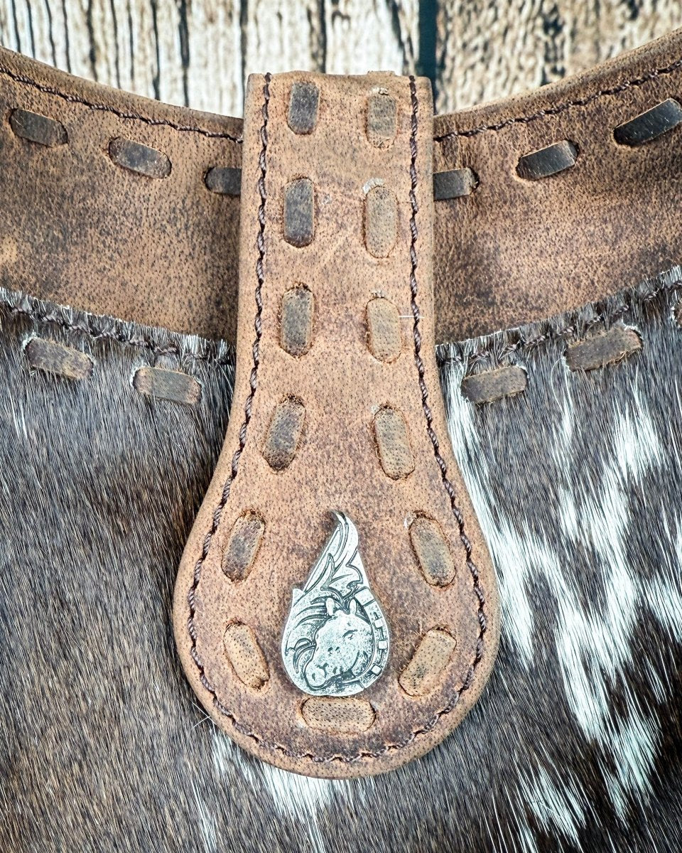 Maverick Mist Hairon Leather Bag by Myra Bag