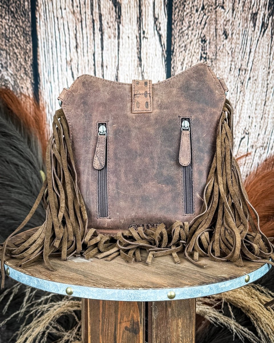 Maverick Mist Hairon Leather Bag by Myra Bag