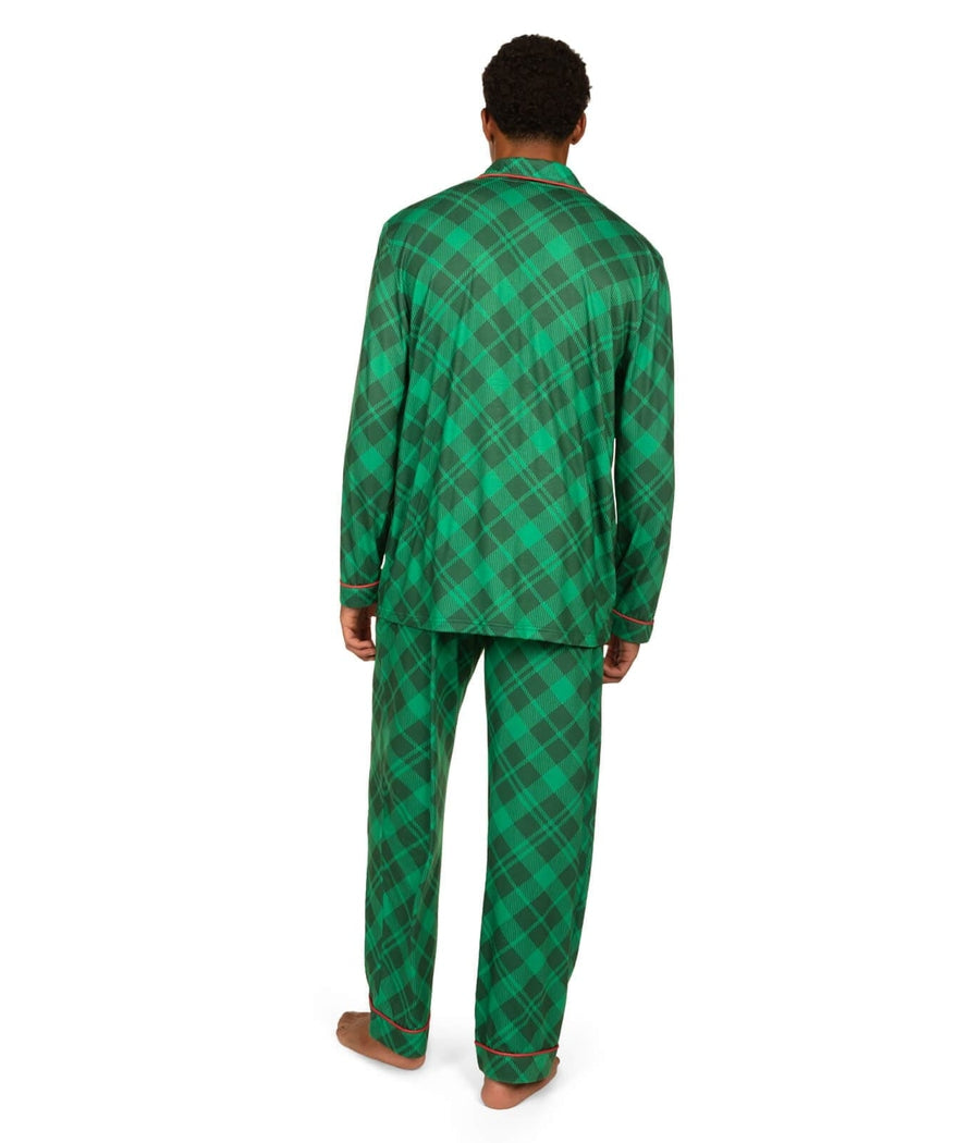 Men's Green Plaid Pajama Set