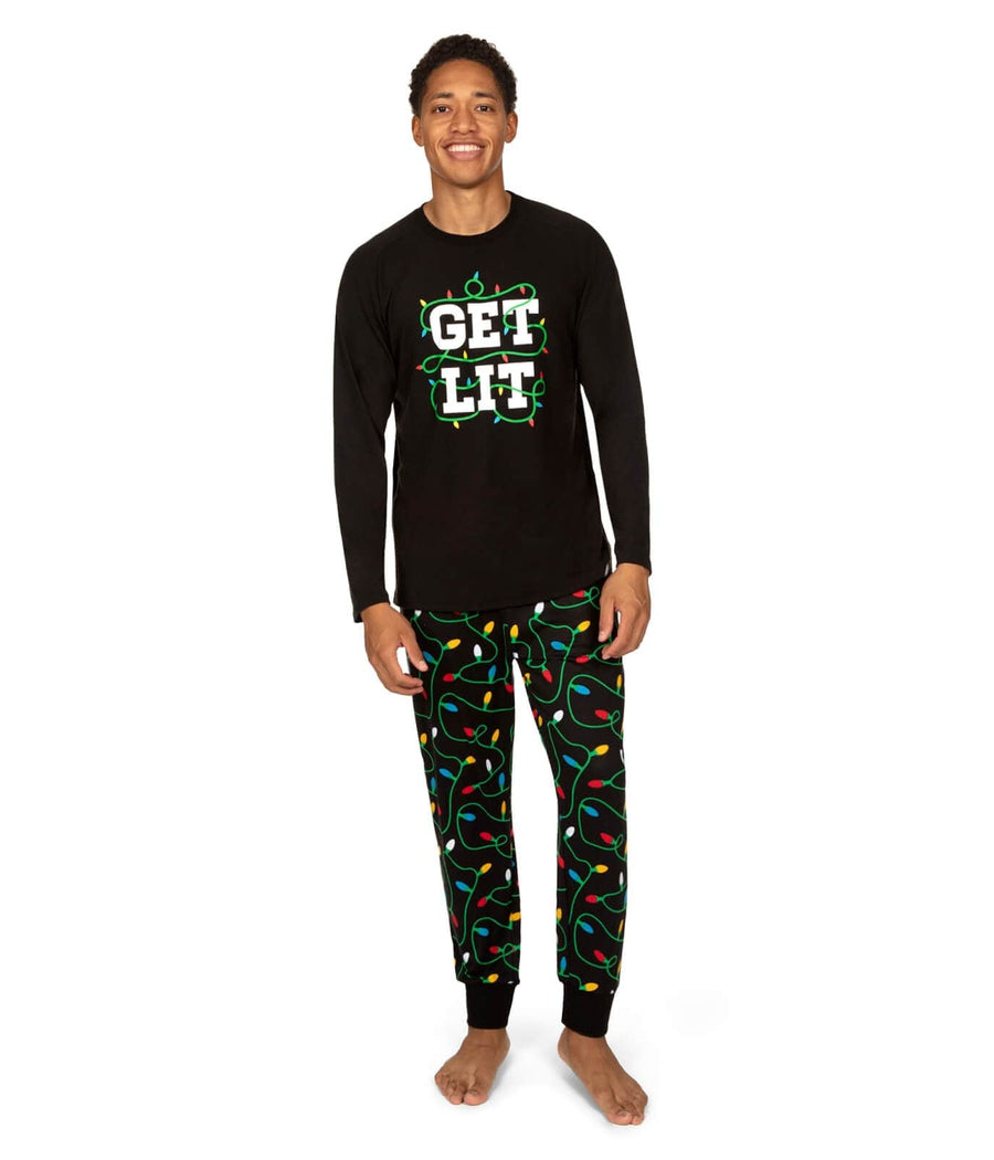 Matching Get Lit Couples Pajamas