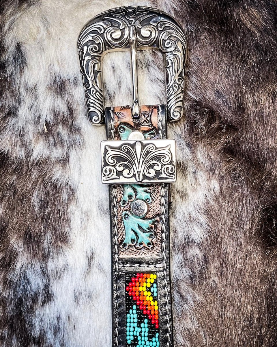 Mesa Moon Mirage Hand-tooled Belt by Myra Bag