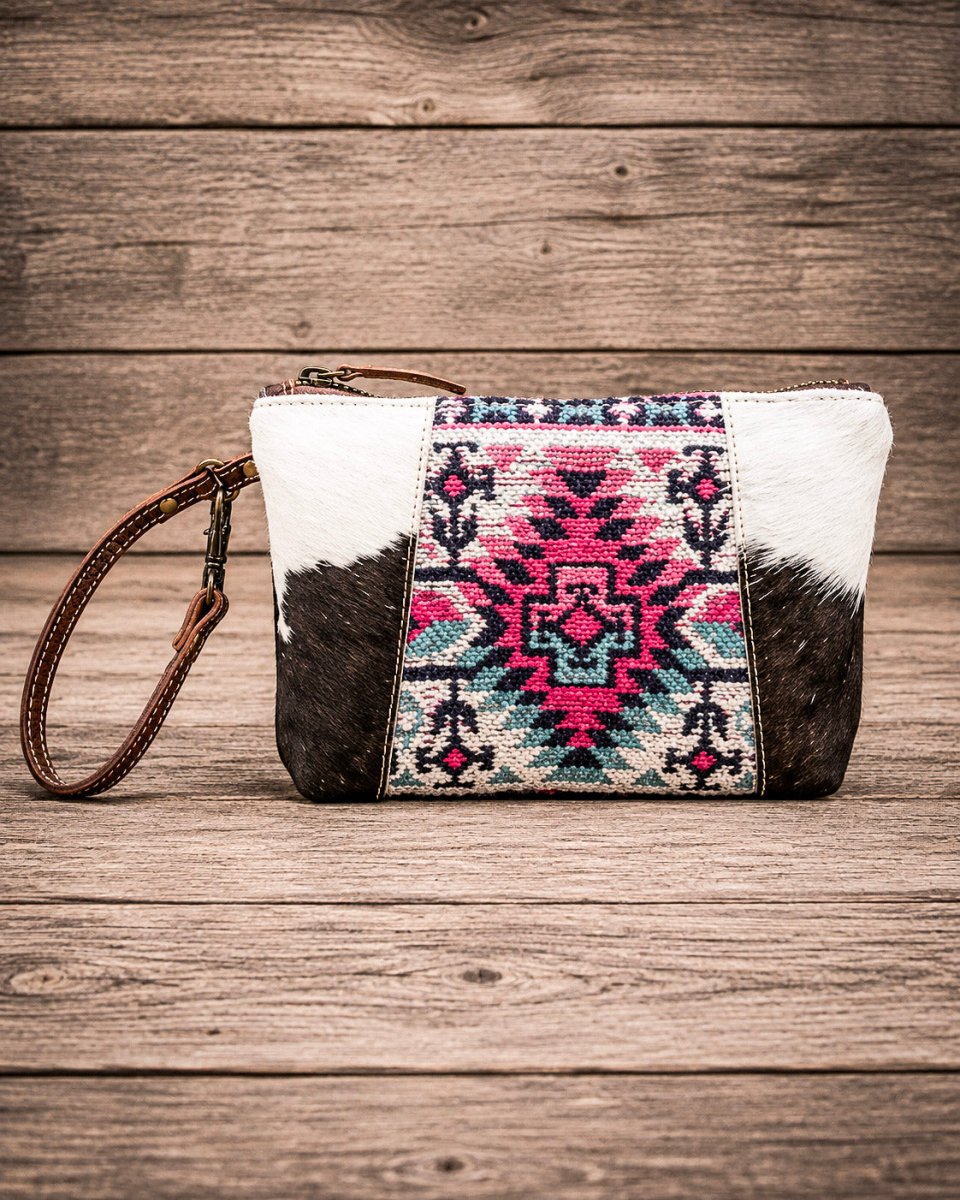 Mia Hair-On Rug Pouch by Myra Bag