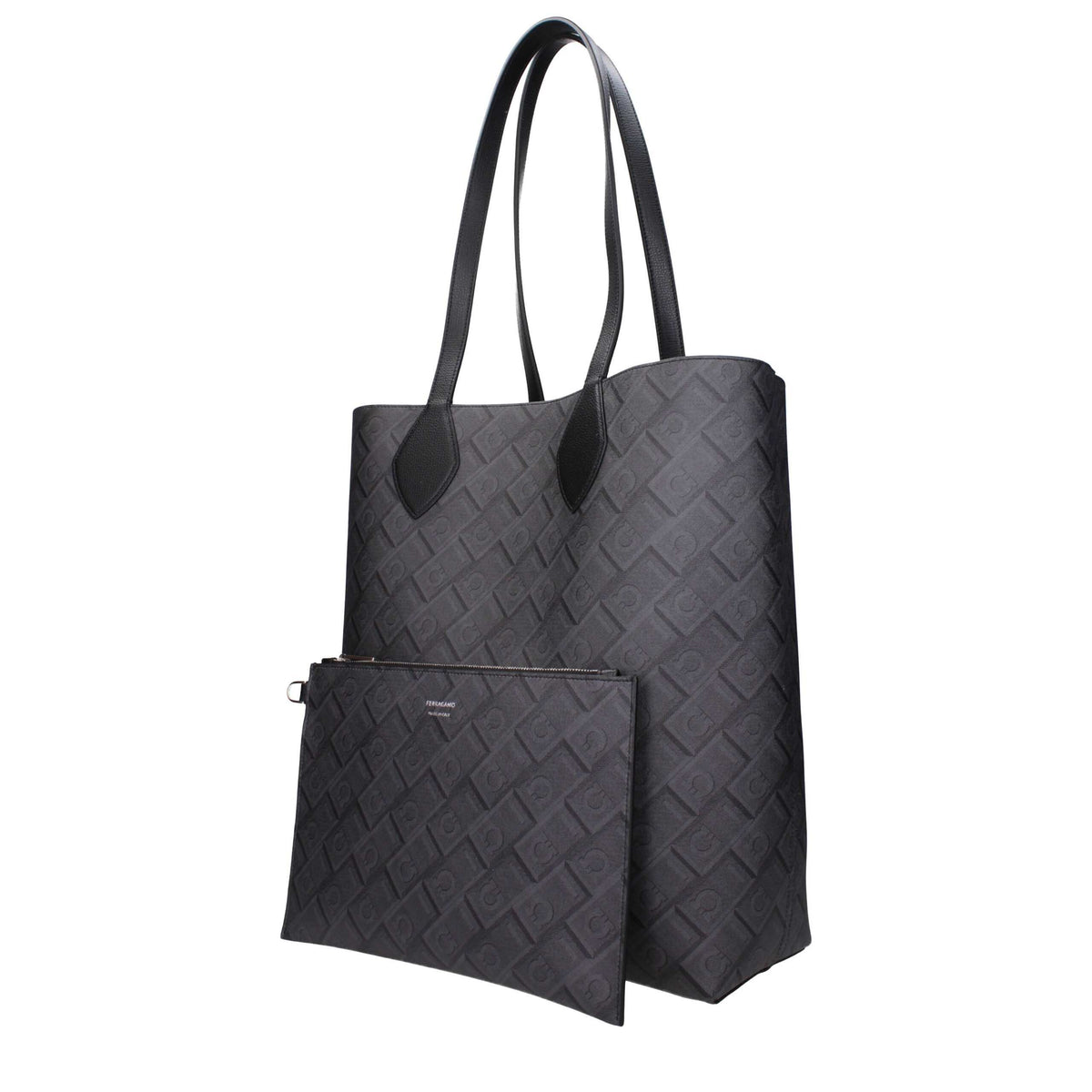 Ferragamo Leather Shoulder Men's Bag
