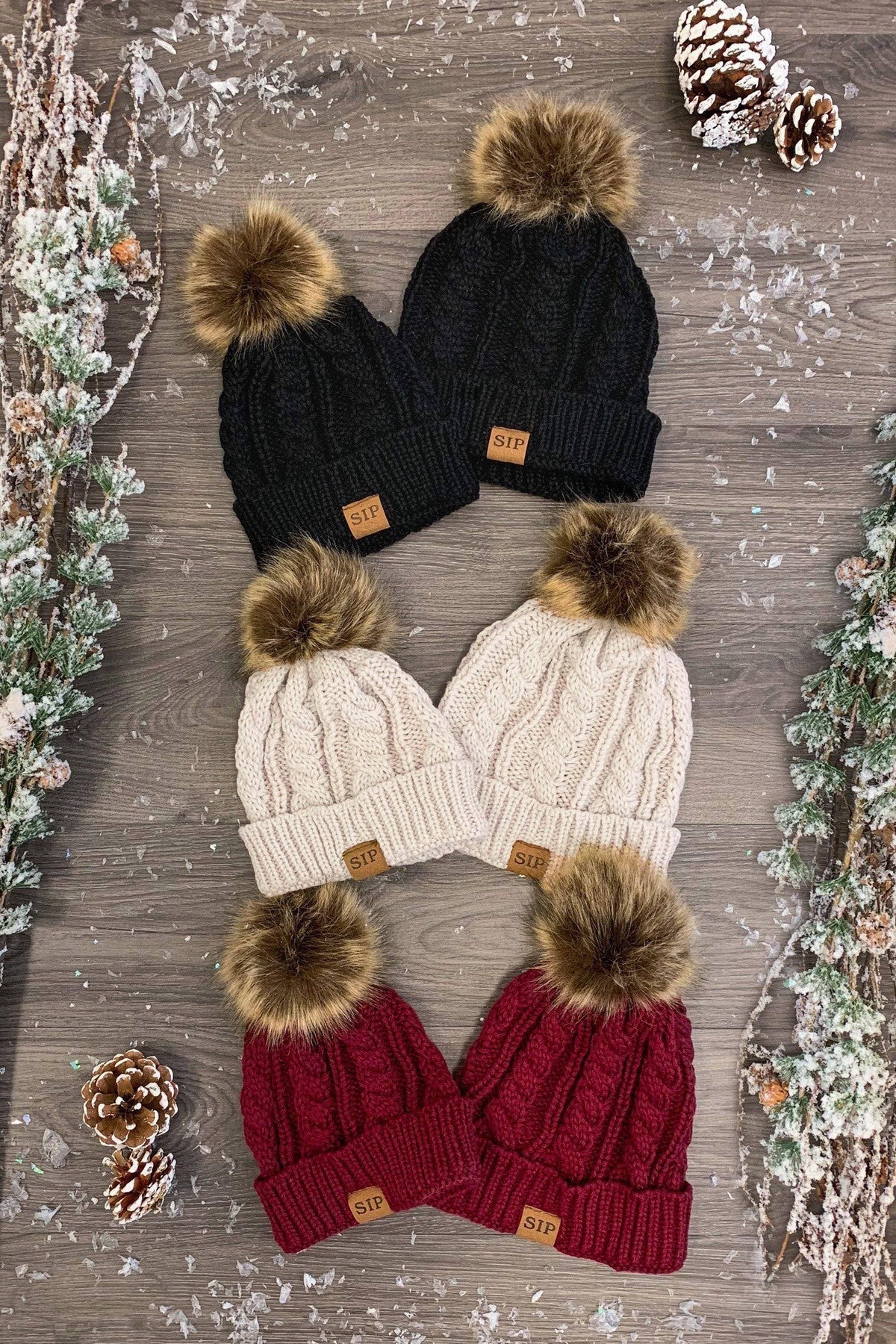 Mom & Me - SIP Colored Beanies