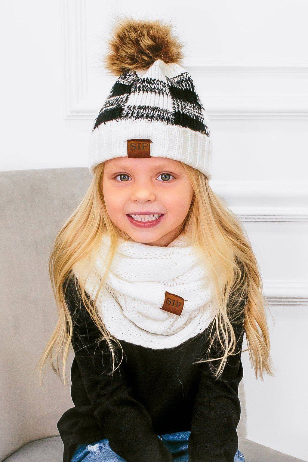 Mom & Me - SIP Plaid Beanies
