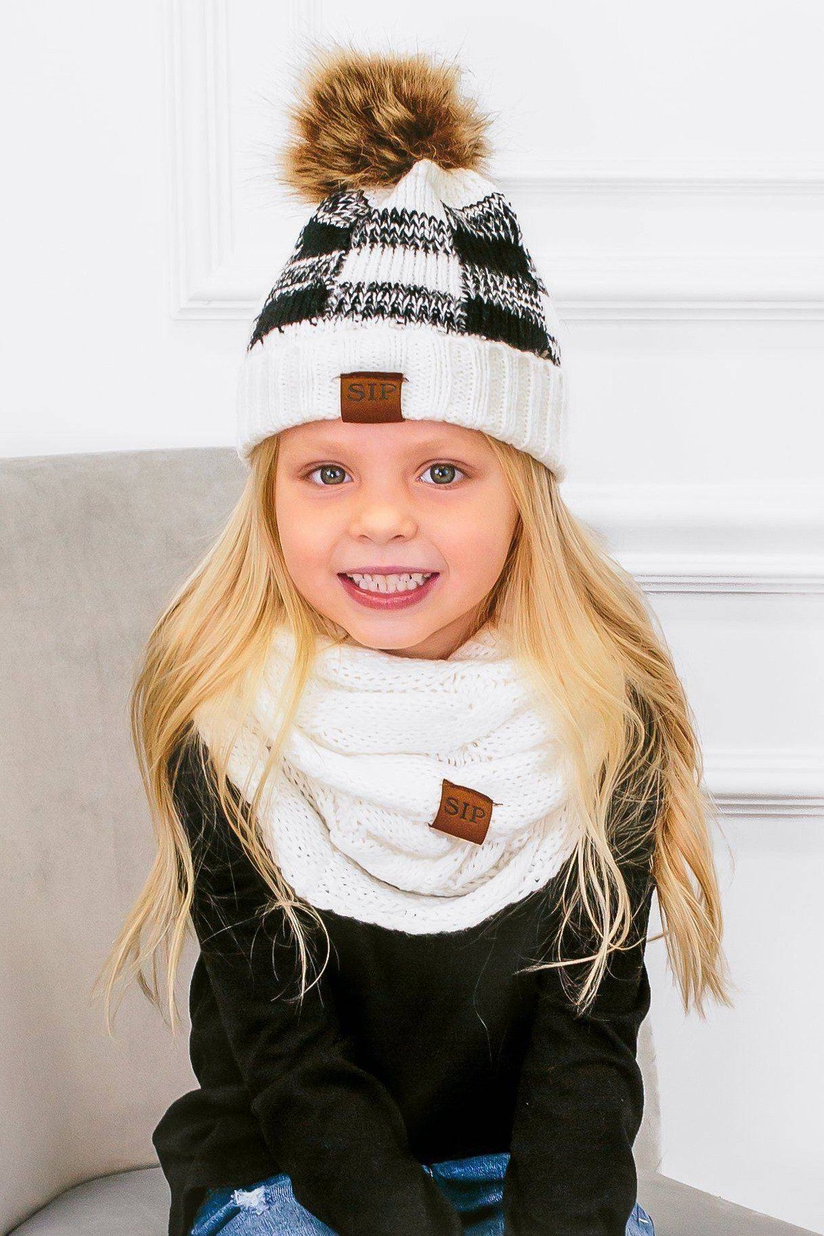 Mom & Me - SIP Plaid Beanies