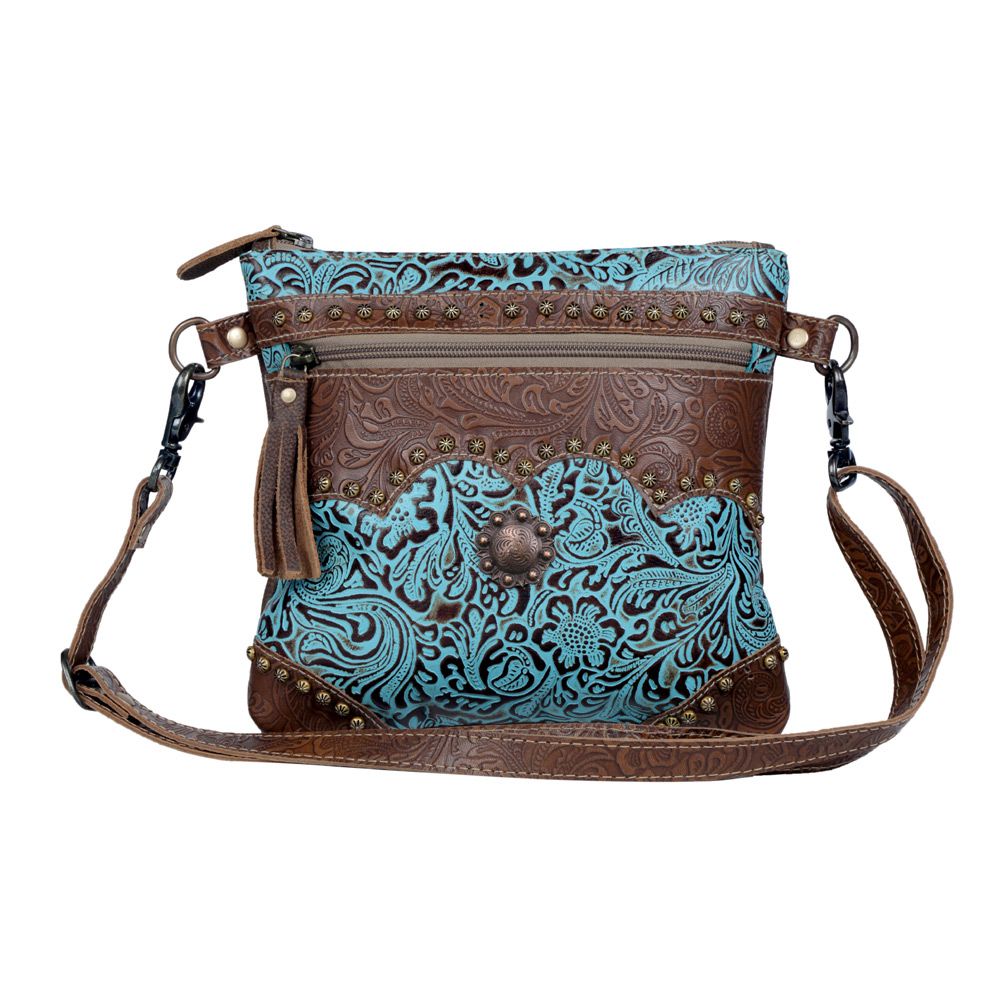 Azure Aesthetic Leather Bag by Myra Bag