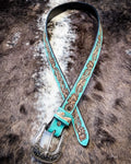 Canyon Shadow Hand Tooled Belt by Myra Bag