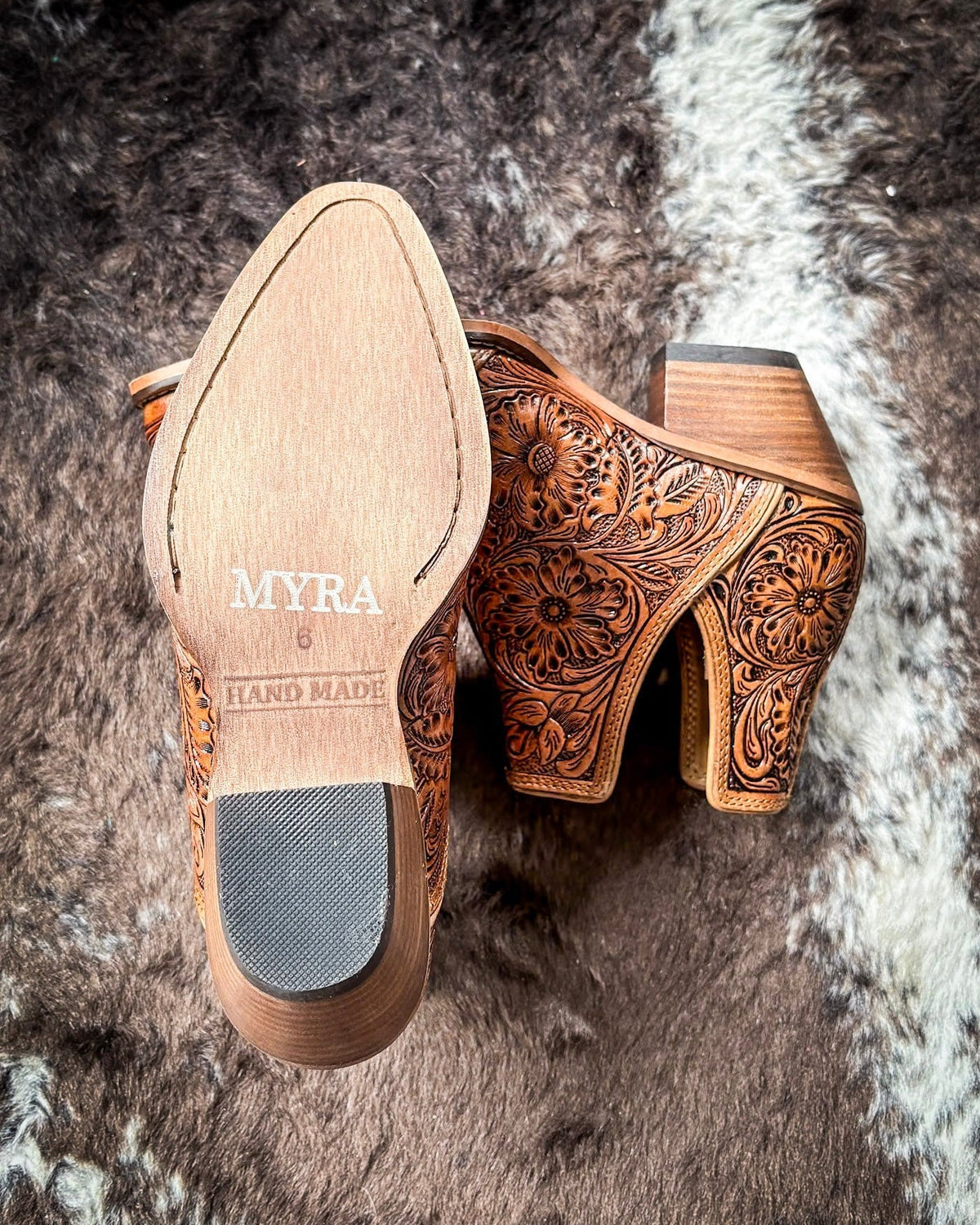 Dakota Charm Booties in Caramel by Myra Bag