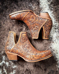 Dakota Charm Booties in Caramel by Myra Bag