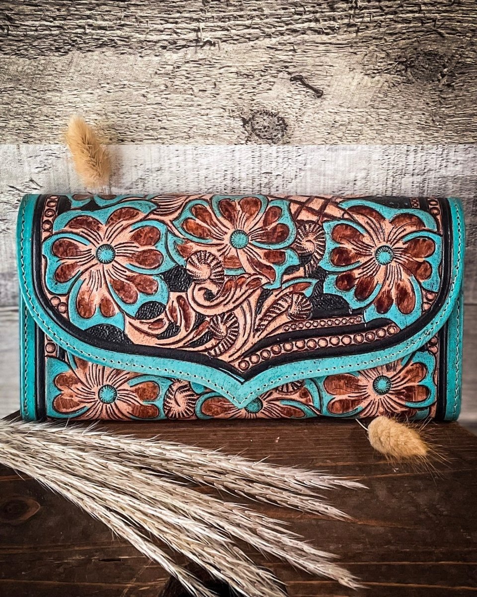 Flower Crest Ridge Wallet by Myra Bag