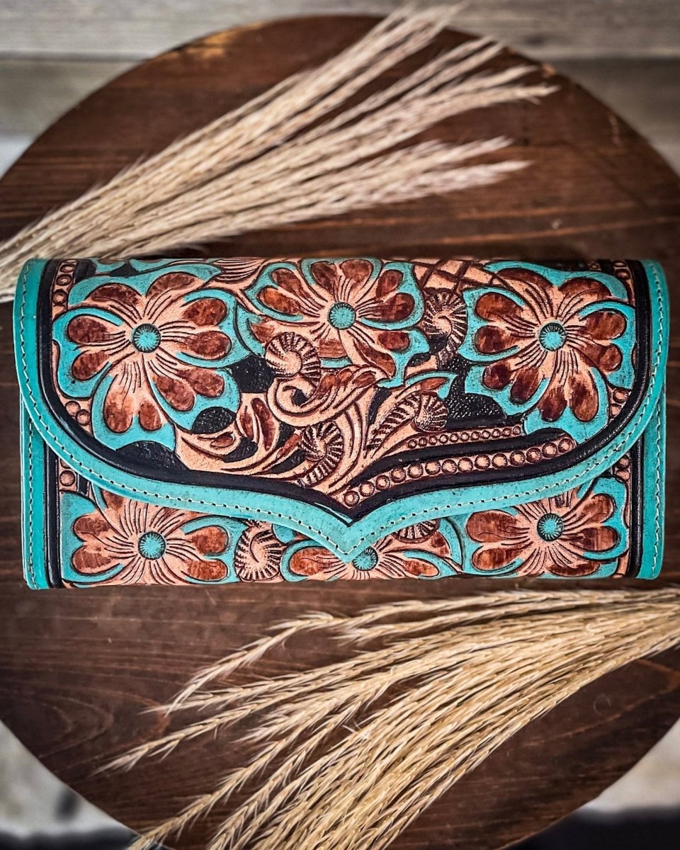 Flower Crest Ridge Wallet by Myra Bag