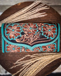 Flower Crest Ridge Wallet by Myra Bag