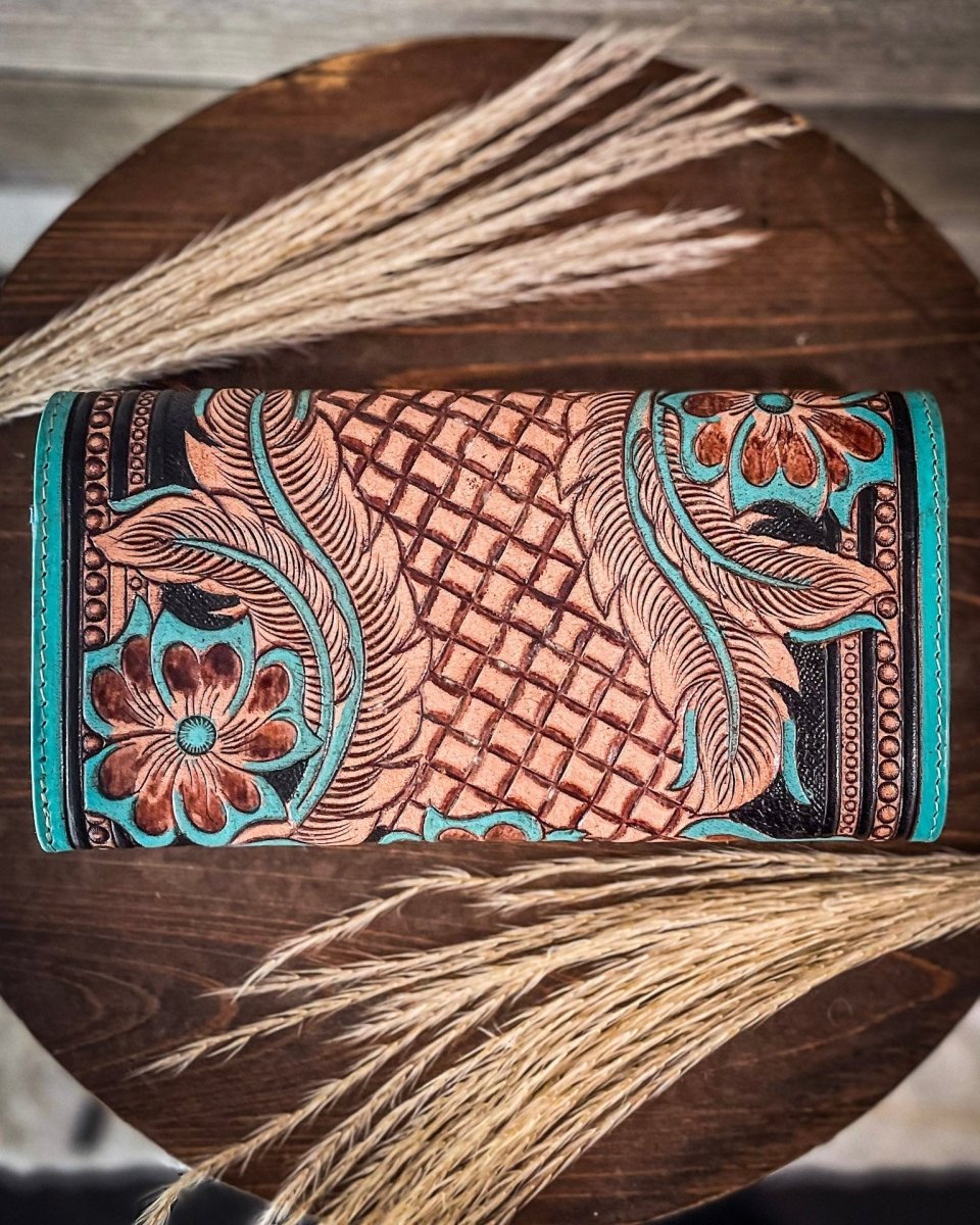 Flower Crest Ridge Wallet by Myra Bag