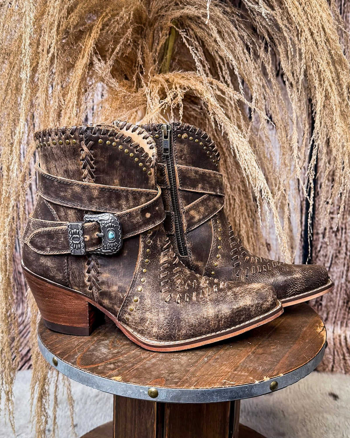 Haley's High Peak Booties by Myra Bag