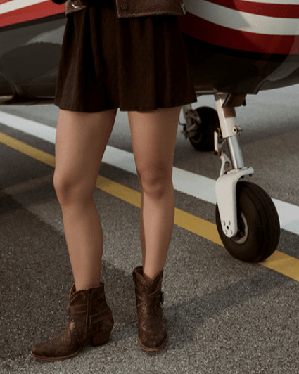 Haley's High Peak Booties by Myra Bag