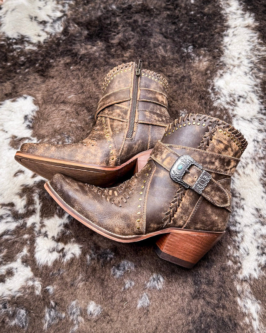Haley's High Peak Booties by Myra Bag