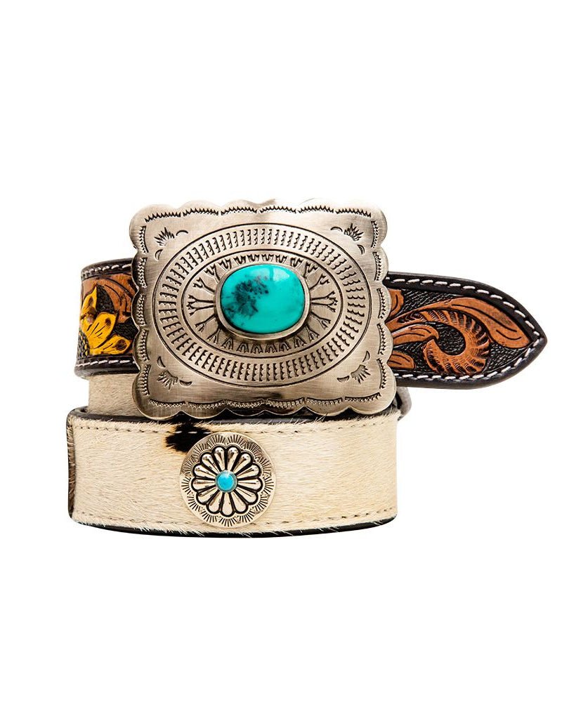 Klepto Hand Tooled Concho Belt by Myra Bag