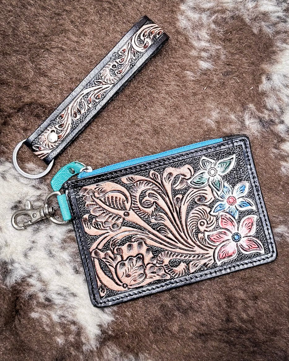 Pride of Prickly Pears Card Holder in Black by Myra Bag