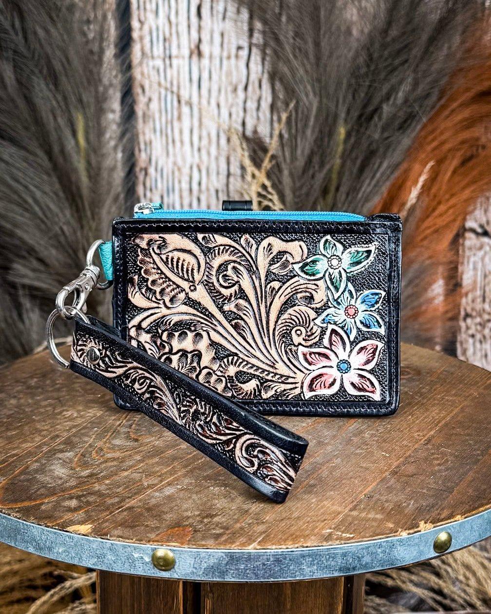 Pride of Prickly Pears Card Holder in Black by Myra Bag