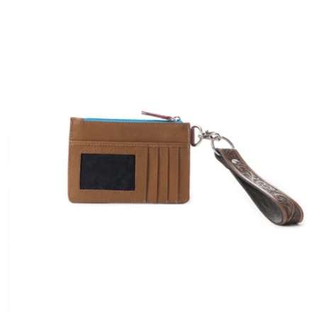 Pride of Prickly Pears Card Holder in Brown and Blue by Myra Bag