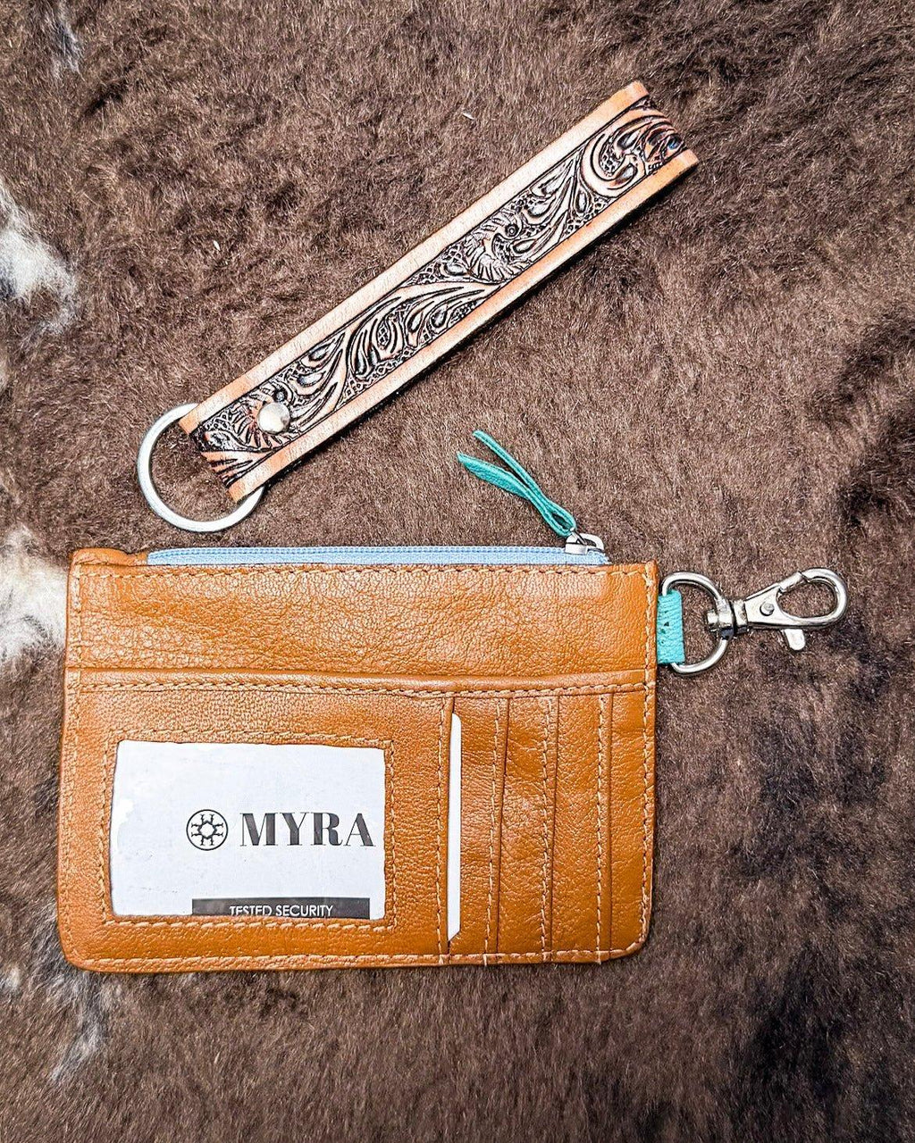 Pride of Prickly Pears Card Holder in Dark Brown by Myra Bag