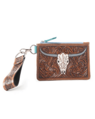 Pride of Prickly Pears Card Holder in Dark Brown by Myra Bag