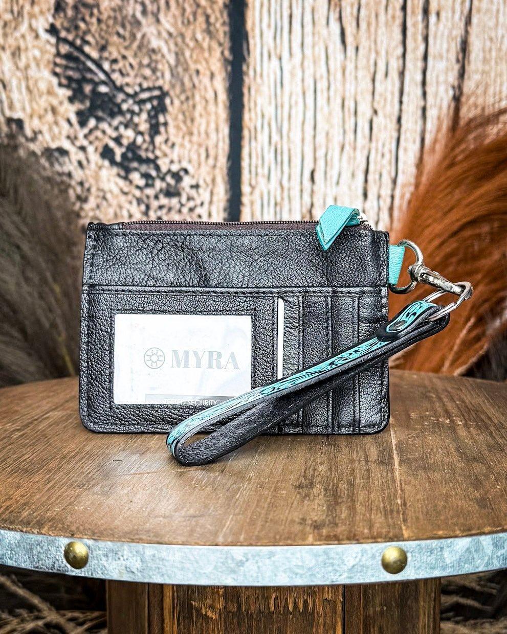 Pride of Prickly Pears Card Holder in Turquoise by Myra Bag