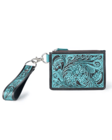 Pride of Prickly Pears Card Holder in Turquoise by Myra Bag
