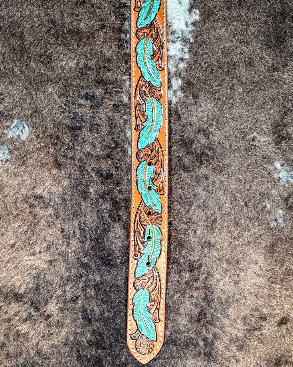 Radianite Hand Tooled Belt by Myra Bag