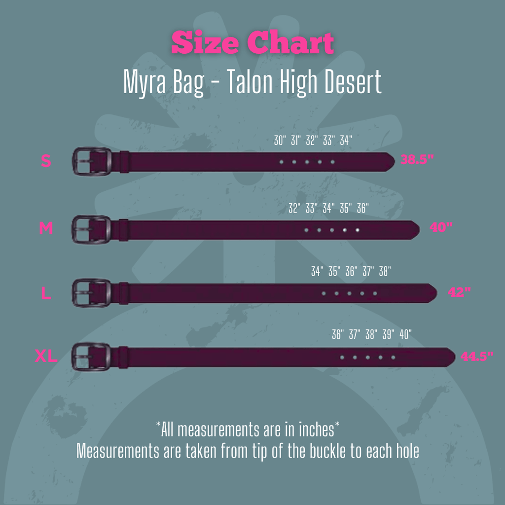 Talon High Desert Belt In Turquoise by Myra Bag