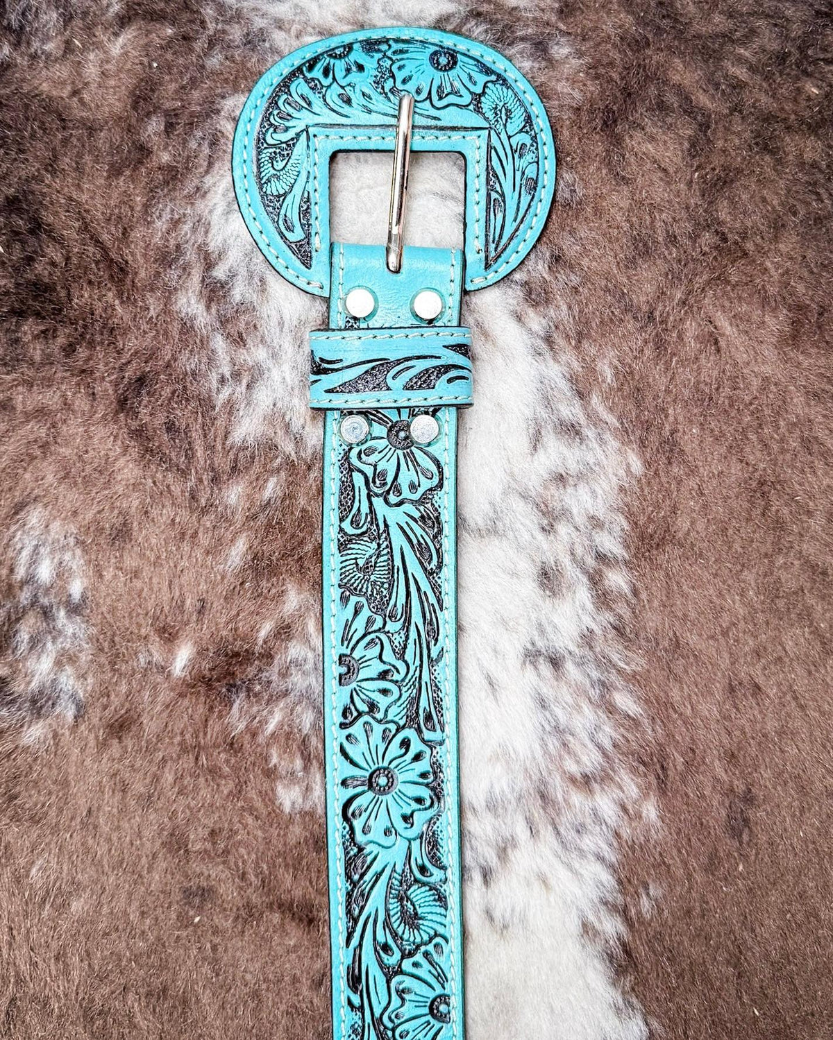 Talon High Desert Belt In Turquoise by Myra Bag