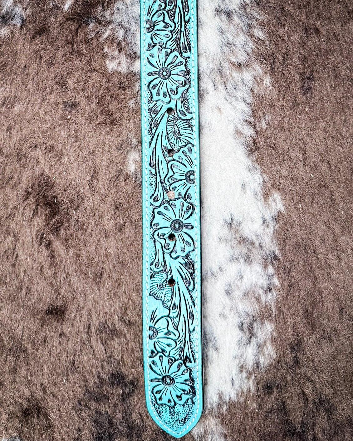 Talon High Desert Belt In Turquoise by Myra Bag