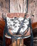 Tumbleweed Trail Fringed Hand Tooled Crossbody Bag by Myra Bag