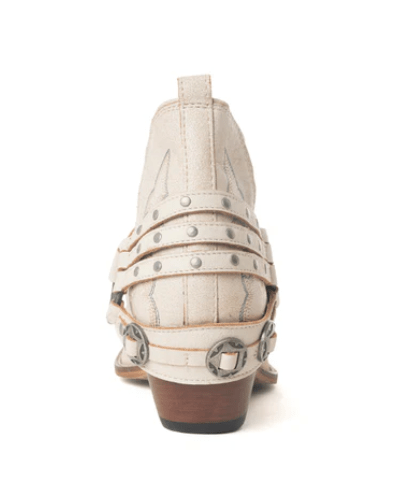 Western Ember Booties in White by Myra Bag