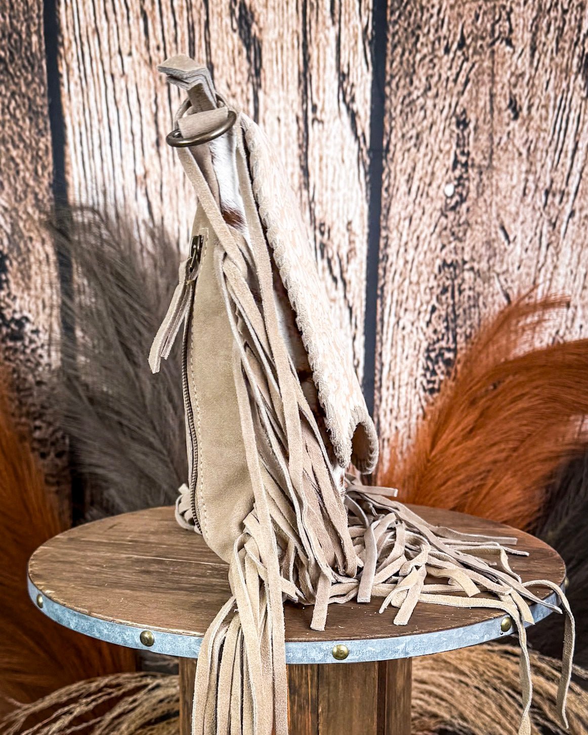 Western Ember Fringed Concealed Carry Bag in Autumn Blaze by Myra Bag