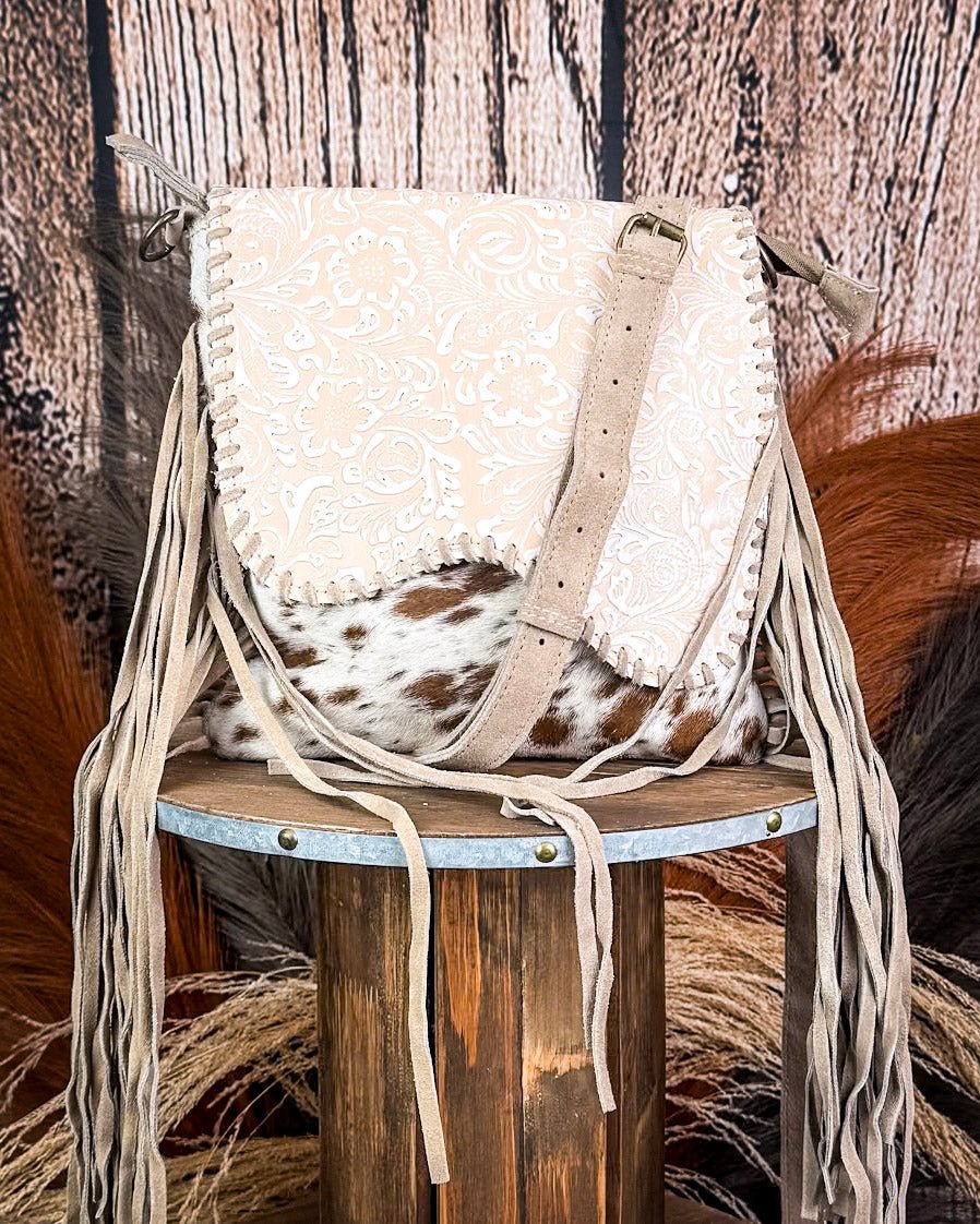 Western Ember Fringed Concealed Carry Bag in Autumn Blaze by Myra Bag