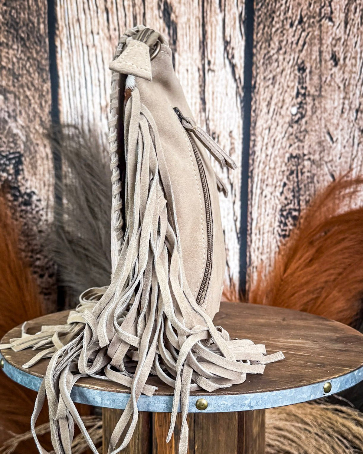 Western Ember Fringed Concealed Carry Bag in Autumn Blaze by Myra Bag