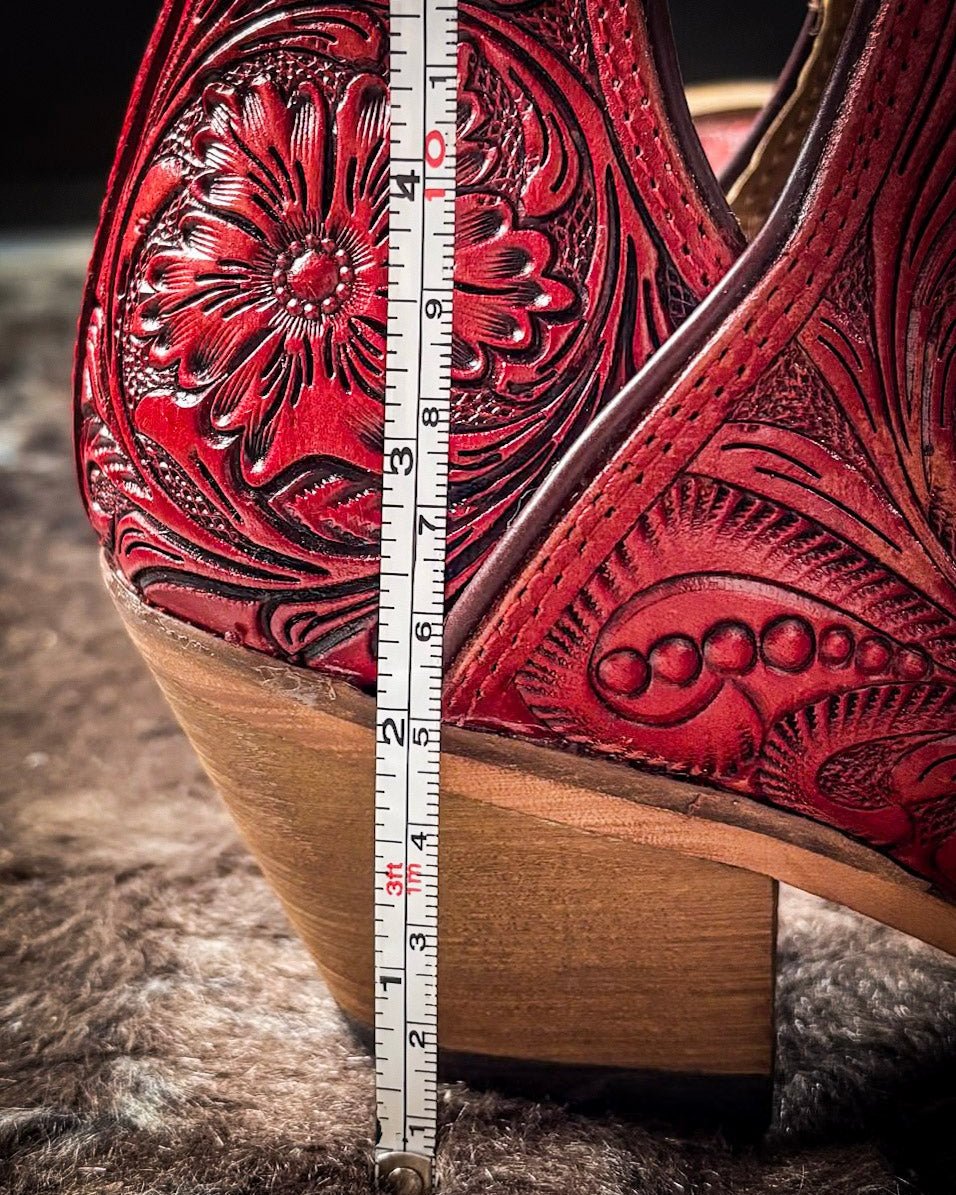 Western Moxie Booties in Scarlet by Myra Bag