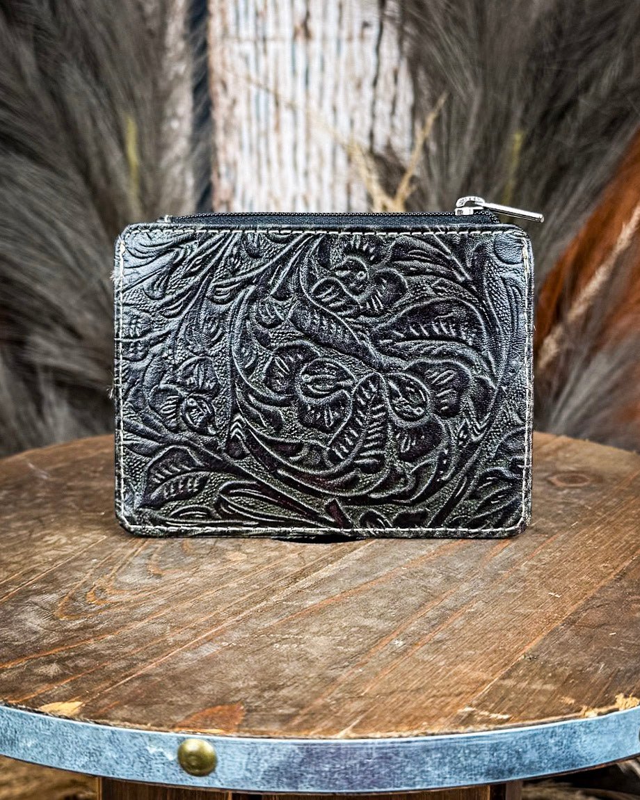 Wonder Trail Card Holder in Black by Myra Bag