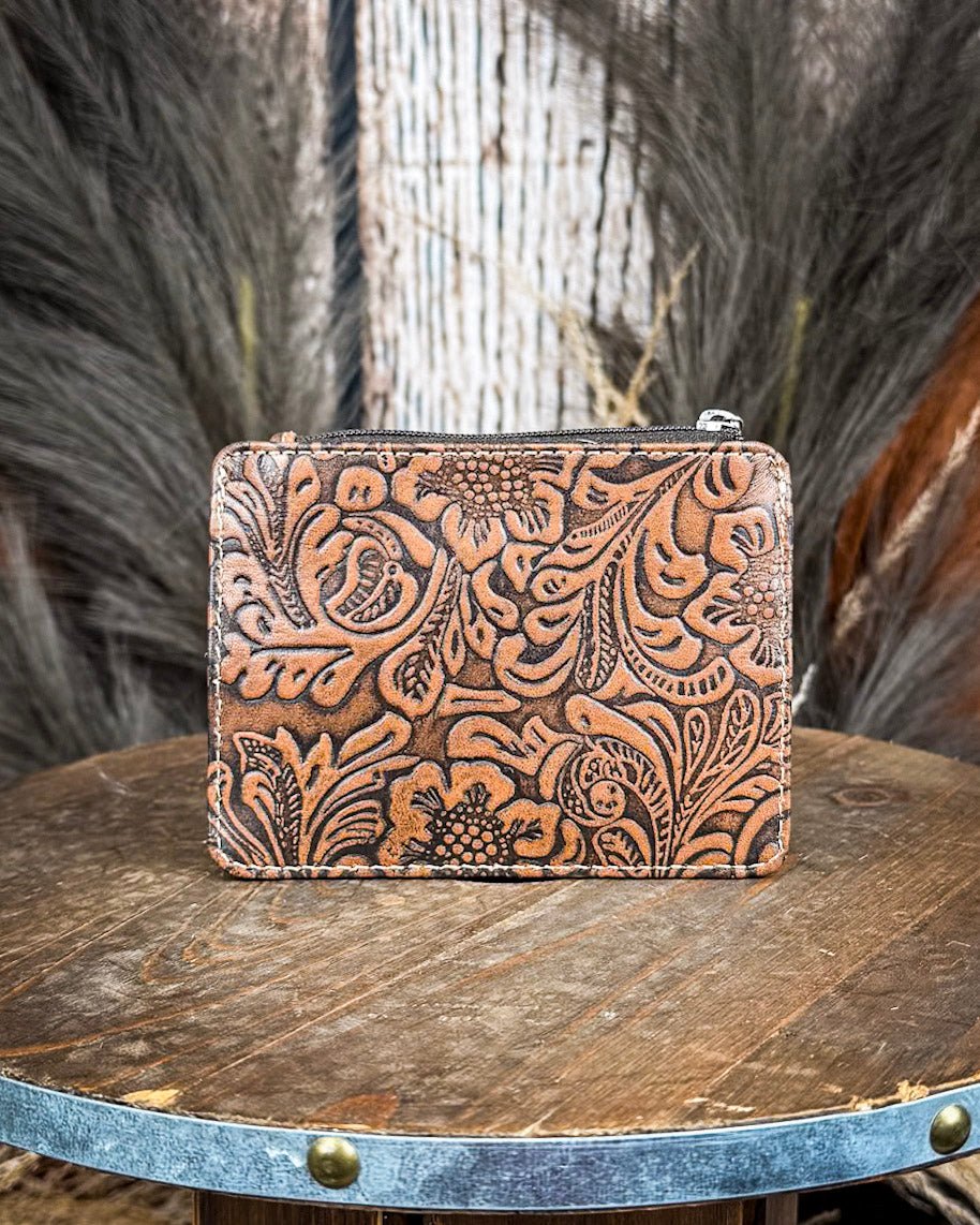 Wonder Trail Card Holder in Caramel by Myra Bag
