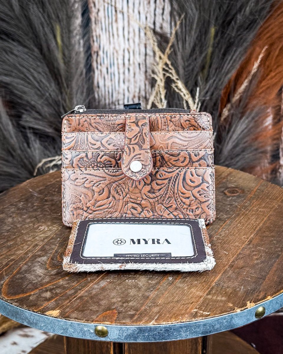 Wonder Trail Card Holder in Caramel by Myra Bag